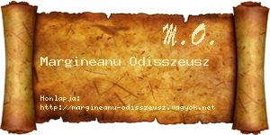 Margineanu Odisszeusz névjegykártya
